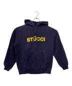stussyステューシー）の古着「プルオーバーパーカー」｜ネイビー