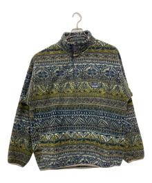 Patagonia（パタゴニア）の古着「フリースジャケット SYNCHILLA SNAP T PULLOVER」｜ブルー×グリーン