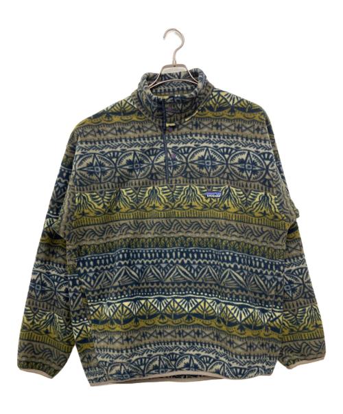 Patagonia（パタゴニア）Patagonia (パタゴニア) フリースジャケット SYNCHILLA SNAP T PULLOVER ブルー×グリーン サイズ:SIZE Lの古着・服飾アイテム