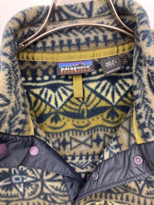 Patagonia（パタゴニア）Patagonia (パタゴニア) フリースジャケット SYNCHILLA SNAP T PULLOVER ブルー×グリーン サイズ:SIZE Lの古着・服飾アイテム
