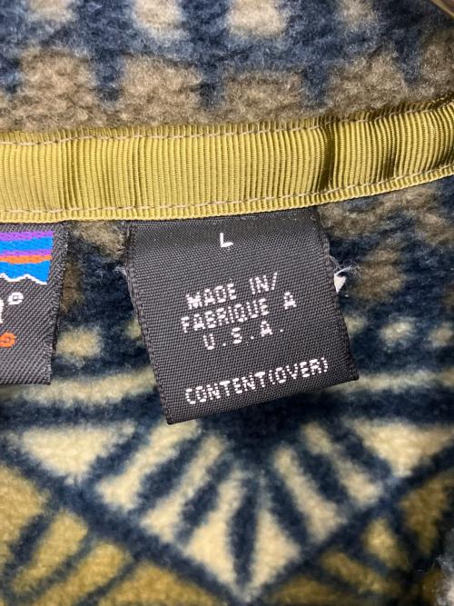 Patagonia（パタゴニア）Patagonia (パタゴニア) フリースジャケット SYNCHILLA SNAP T PULLOVER ブルー×グリーン サイズ:SIZE Lの古着・服飾アイテム