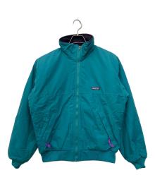 Patagonia（パタゴニア）の古着「中綿ジャケット シェルドシンチラジャケット」｜グリーン×パープル