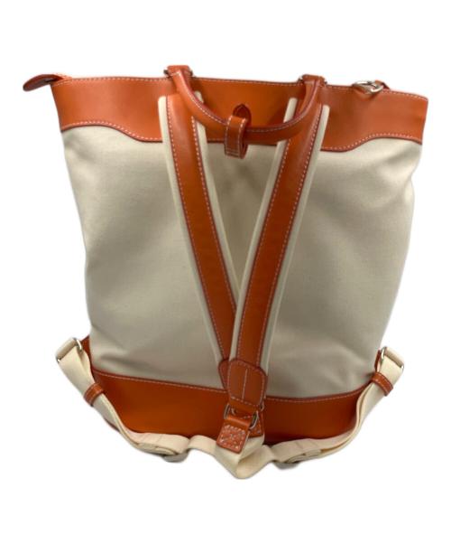 SOMES SADDLE（ソメスサドル）SOMES SADDLE (ソメスサドル) 2WAYバッグ オレンジ×アイボリーの古着・服飾アイテム