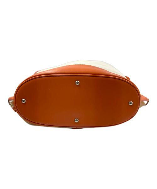 SOMES SADDLE（ソメスサドル）SOMES SADDLE (ソメスサドル) 2WAYバッグ オレンジ×アイボリーの古着・服飾アイテム