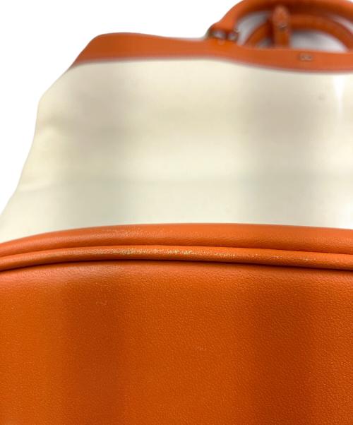 SOMES SADDLE（ソメスサドル）SOMES SADDLE (ソメスサドル) 2WAYバッグ オレンジ×アイボリーの古着・服飾アイテム