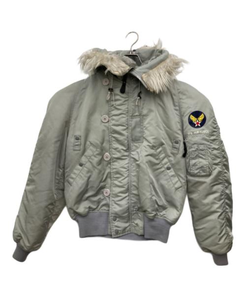 COOPER MFG CO（クーパー・マニュファクチャリング・カンパニー）COOPER MFG CO (クーパー・マニュファクチャリング・カンパニー) N-2Aジャケット シルバー サイズ:SIZE Lの古着・服飾アイテム