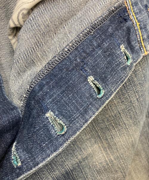 YAMANE（ヤマネ）YAMANE (ヤマネ) バックプリントデニムパンツ インディゴ サイズ:W36×L34の古着・服飾アイテム