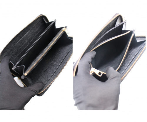 LOUIS VUITTON（ルイ ヴィトン）LOUIS VUITTON (ルイヴィトン) ジッピー・ウォレット ノワール サイズ:- モノグラムアンプラント M61864  SP3175の古着・服飾アイテム