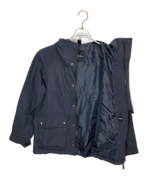 green label relaxing（グリーンレーベルリラクシング）green label relaxing (グリーンレーベルリラクシング) グログラン ボア マウンテンパーカー 2WAY ネイビー サイズ:Mの古着・服飾アイテム