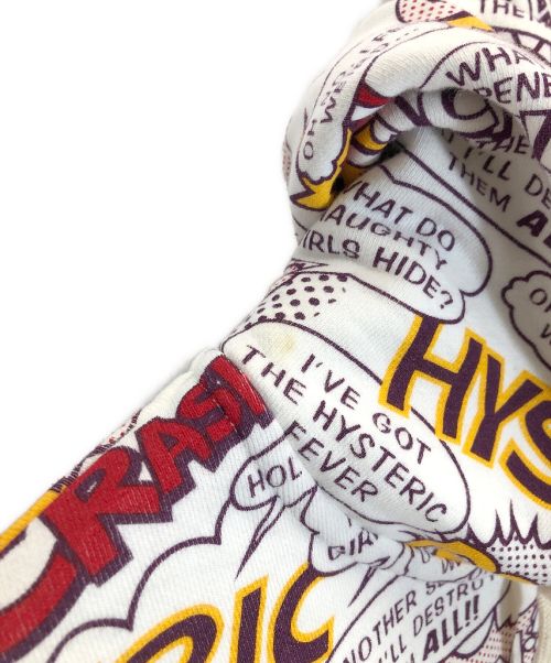 Hysteric Glamour（ヒステリックグラマー）Hysteric Glamour (ヒステリックグラマー) ジップパーカー ホワイト サイズ:FREEの古着・服飾アイテム