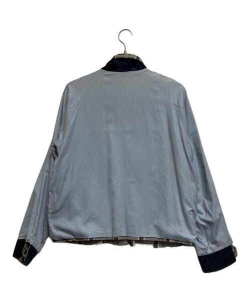 SUNSEA（サンシー）SUNSEA (サンシー) リバーシブルチェックシャツジャケット ライトブルー×グレー サイズ:Lの古着・服飾アイテム