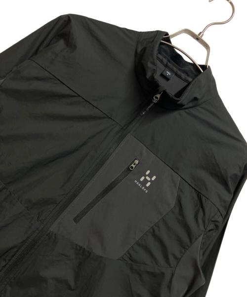 HAGLOFS（ホグロフス）HAGLOFS (ホグロフス) ソフトシェルマウンテンパーカー ブラック×グレー サイズ:Sの古着・服飾アイテム