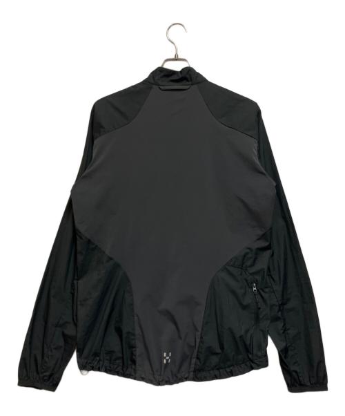 HAGLOFS（ホグロフス）HAGLOFS (ホグロフス) ソフトシェルマウンテンパーカー ブラック×グレー サイズ:Sの古着・服飾アイテム