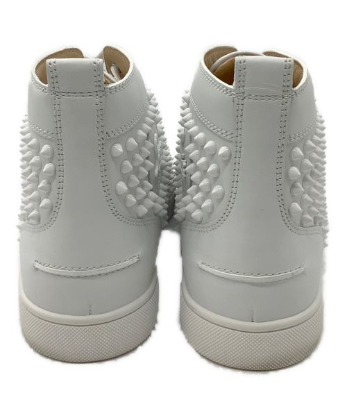 Christian Louboutin（クリスチャン・ルブタン）Christian Louboutin (クリスチャン・ルブタン) ハイカットスニーカー ホワイト サイズ:26.5の古着・服飾アイテム