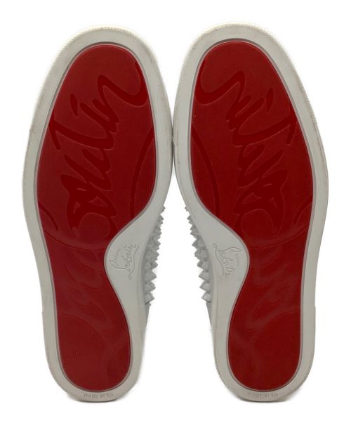 Christian Louboutin（クリスチャン・ルブタン）Christian Louboutin (クリスチャン・ルブタン) ハイカットスニーカー ホワイト サイズ:26.5の古着・服飾アイテム