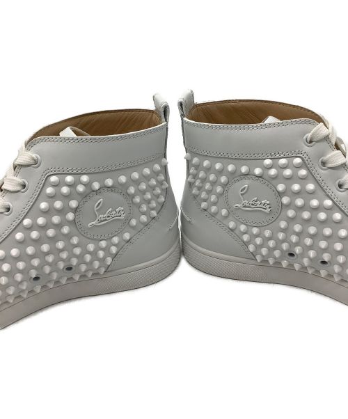 Christian Louboutin（クリスチャン・ルブタン）Christian Louboutin (クリスチャン・ルブタン) ハイカットスニーカー ホワイト サイズ:26.5の古着・服飾アイテム