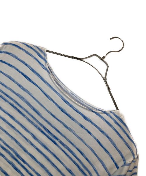 Porter Classic（ポータークラシック）Porter Classic (ポータークラシック) 半袖カットソー ブルー×ホワイト サイズ:3の古着・服飾アイテム