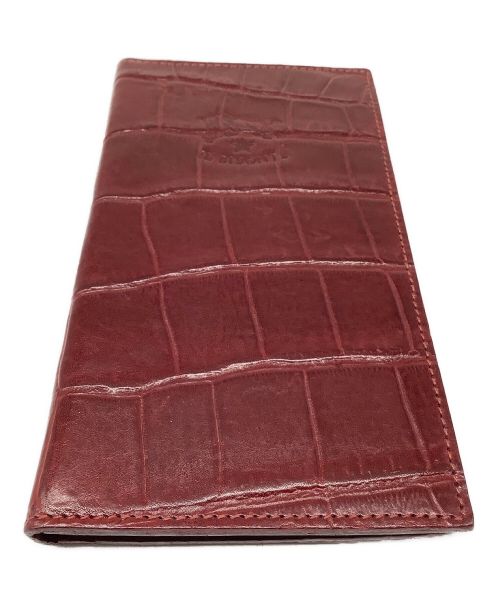 IL BISONTE（イル ビゾンテ）IL BISONTE (イル ビゾンテ) スクエアロングウォレット レッドの古着・服飾アイテム