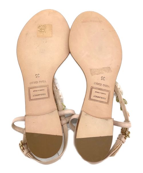 DSQUARED2（ディースクエアード）DSQUARED2 (ディースクエアード) サンダル ピンク サイズ:35 未使用品の古着・服飾アイテム