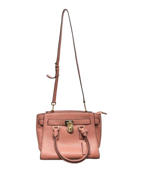 MICHAEL KORS（マイケル・コース）MICHAEL KORS (マイケルコース) ハンドバッグ ピンクの古着・服飾アイテム
