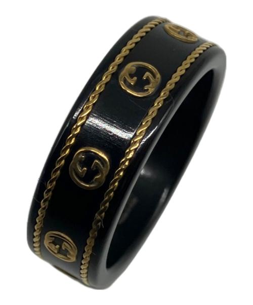 GUCCI（グッチ）GUCCI (グッチ) インターロッキングG リング イエロー×ゴールド サイズ:20号の古着・服飾アイテム