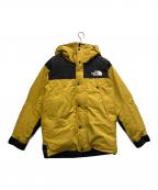 THE NORTH FACEザ ノース フェイス）の古着「マウンテンダウンジャケット」｜イエロー×ブラック