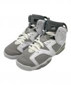 NIKEナイキ）の古着「AIR JORDAN 6 RETRO GS」｜グレー×ホワイト
