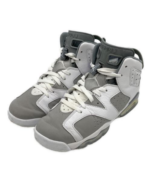 NIKE（ナイキ）NIKE (ナイキ) AIR JORDAN 6 RETRO GS グレー×ホワイト サイズ:25の古着・服飾アイテム