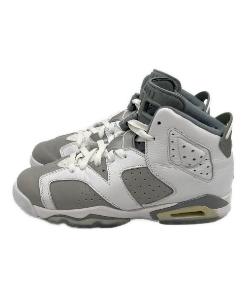 NIKE（ナイキ）NIKE (ナイキ) AIR JORDAN 6 RETRO GS グレー×ホワイト サイズ:25の古着・服飾アイテム
