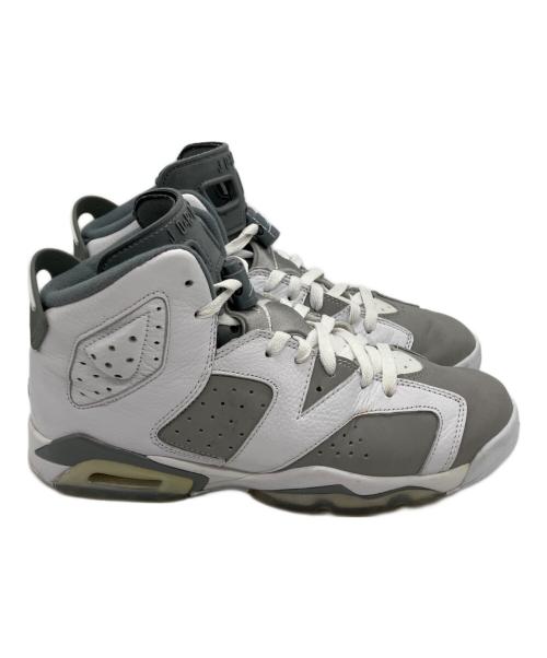 NIKE（ナイキ）NIKE (ナイキ) AIR JORDAN 6 RETRO GS グレー×ホワイト サイズ:25の古着・服飾アイテム