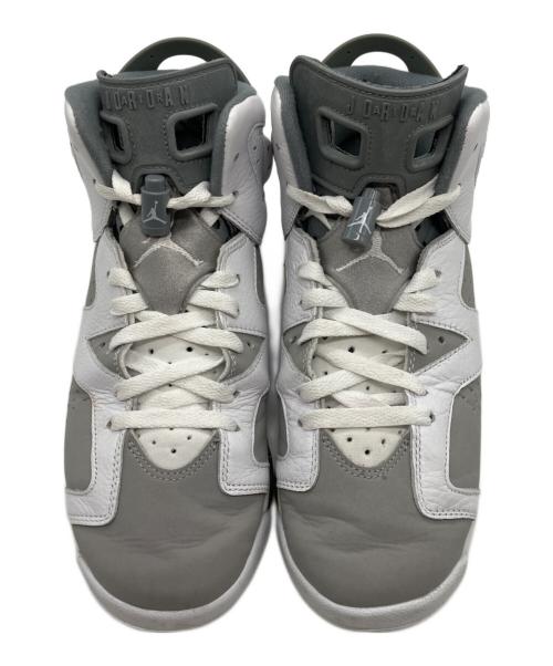NIKE（ナイキ）NIKE (ナイキ) AIR JORDAN 6 RETRO GS グレー×ホワイト サイズ:25の古着・服飾アイテム