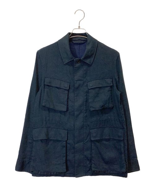 TOMORROW LAND（トゥモローランド）TOMORROW LAND (トゥモローランド) サファリジャケット ネイビー サイズ:Mの古着・服飾アイテム