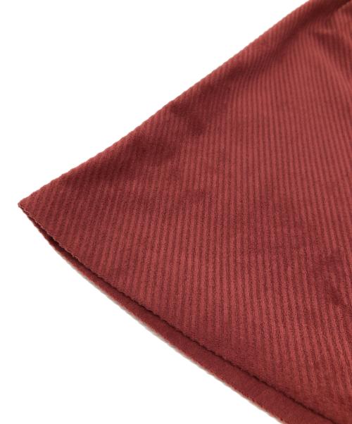 BLUE LABEL CRESTBRIDGE（ブルーレーベルクレストブリッジ）BLUE LABEL CRESTBRIDGE (ブルーレーベルクレストブリッジ) トリコットコールスカート ワインレッド サイズ:38の古着・服飾アイテム