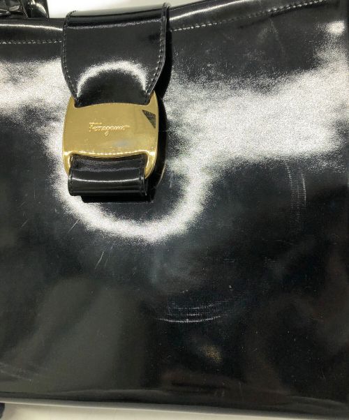 Salvatore Ferragamo（サルヴァトーレ フェラガモ）Salvatore Ferragamo (サルヴァトーレ フェラガモ) 2WAYバッグ ブラックの古着・服飾アイテム