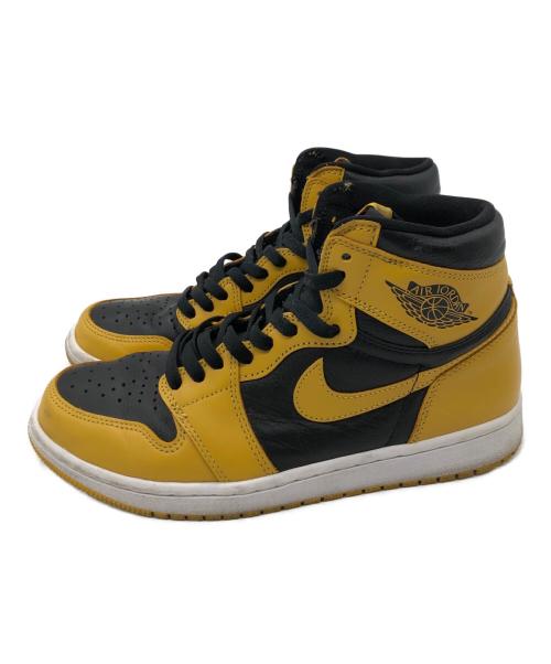 NIKE（ナイキ）NIKE (ナイキ) AIR JORDAN 1 RETRO HIGH OG イエロー×ブラック サイズ:27の古着・服飾アイテム