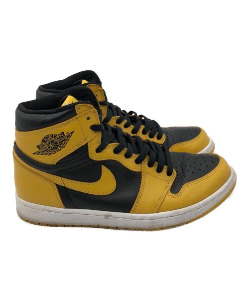 NIKE（ナイキ）NIKE (ナイキ) AIR JORDAN 1 RETRO HIGH OG イエロー×ブラック サイズ:27の古着・服飾アイテム