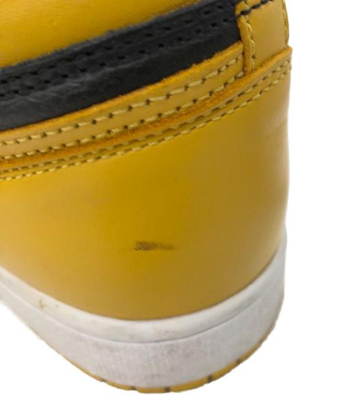 NIKE（ナイキ）NIKE (ナイキ) AIR JORDAN 1 RETRO HIGH OG イエロー×ブラック サイズ:27の古着・服飾アイテム