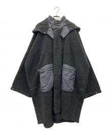 POLIQUANT（ポリクアント）の古着「ボアコート」｜ブラック