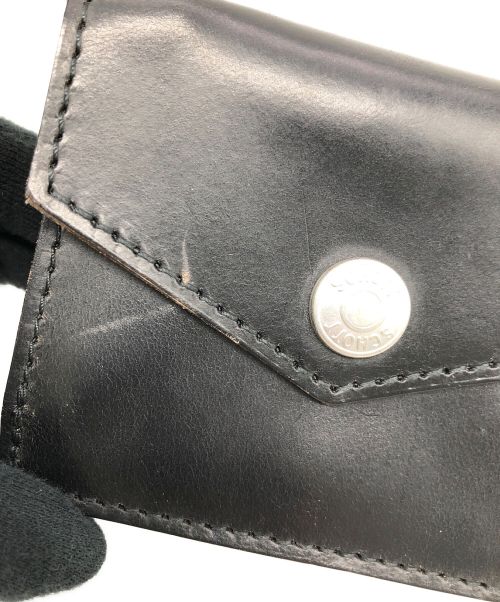 Schott（ショット）shott (ショット) ANILINE CHRXL (アニリン クロムエクセル) 3つ折り財布 ブラックの古着・服飾アイテム