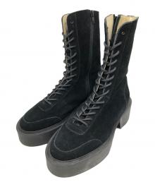 UNTISHOLD（アンチショルド）の古着「Banu-8レースアップブーツ」｜ブラック