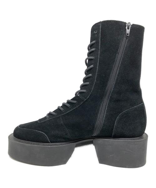 UNTISHOLD（アンチショルド）UNTISHOLD (アンチショルド) Banu-8レースアップブーツ ブラック サイズ:37の古着・服飾アイテム