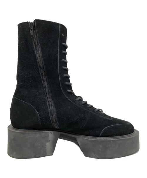 UNTISHOLD（アンチショルド）UNTISHOLD (アンチショルド) Banu-8レースアップブーツ ブラック サイズ:37の古着・服飾アイテム