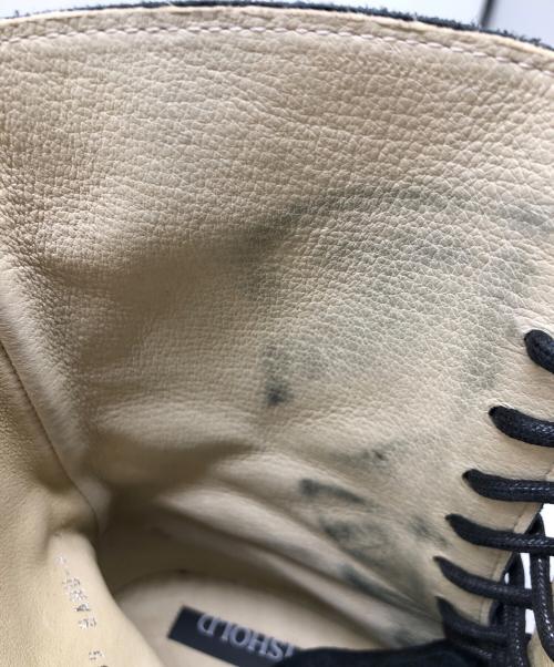 UNTISHOLD（アンチショルド）UNTISHOLD (アンチショルド) Banu-8レースアップブーツ ブラック サイズ:37の古着・服飾アイテム