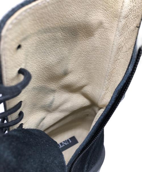 UNTISHOLD（アンチショルド）UNTISHOLD (アンチショルド) Banu-8レースアップブーツ ブラック サイズ:37の古着・服飾アイテム