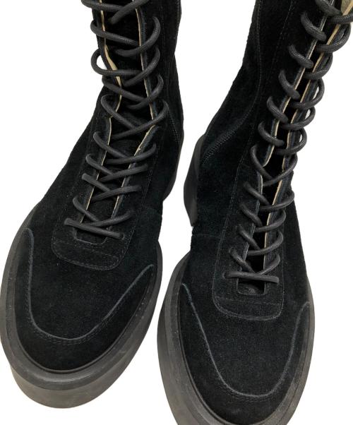 UNTISHOLD（アンチショルド）UNTISHOLD (アンチショルド) Banu-8レースアップブーツ ブラック サイズ:37の古着・服飾アイテム