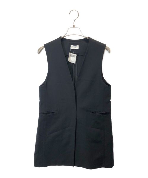 PLST（プラステ）PLST (プラステ) コットンブレンドジレ ブラック サイズ:Ｍ 未使用品の古着・服飾アイテム