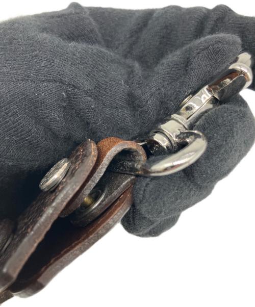 FUNNY（ファニー）FUNNY (ファニー) 型押しキーケース ブラウンの古着・服飾アイテム