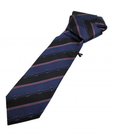 GUCCI グッチ ネクタイ - 紺x赤x緑等(レジメンタル) 【古着】【中古】 中古・古着通販】GUCCI (グッチ) ネクタイ レッド×ブラック×ネイビー