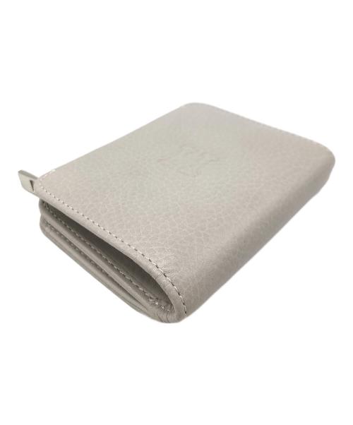 HIROFU（ヒロフ）HIROFU (ヒロフ) L字ファスナーコンパクトウォレット ホワイトの古着・服飾アイテム