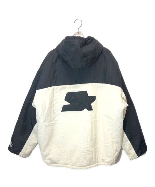 STARTER（スターター）STARTER (スターター) ナイロンパーカー ブラック×ホワイト サイズ:XXLの古着・服飾アイテム